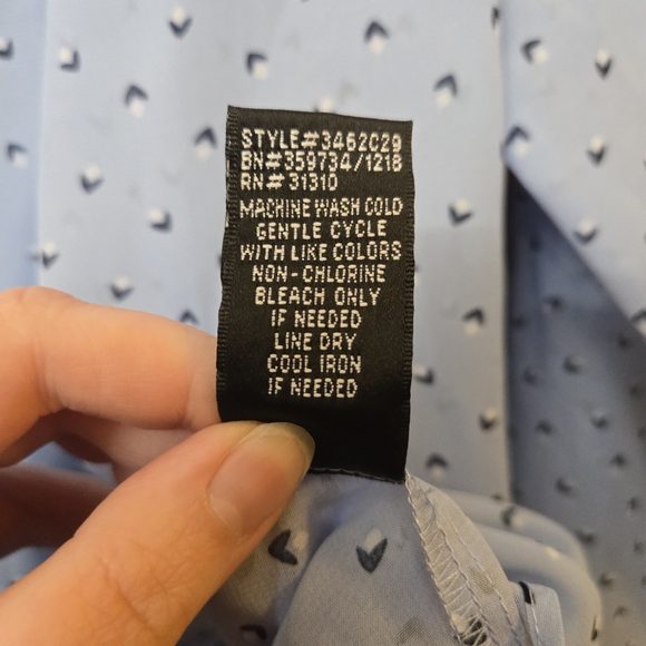 Alyx 3x Light Blue Women's Blouse - Picture 8 of 11